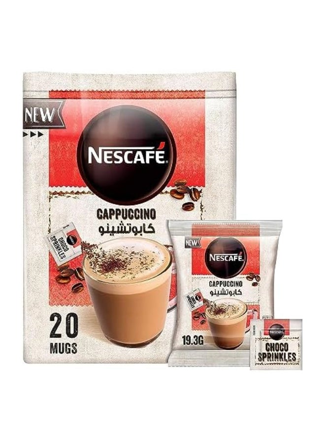 Nescafe Cappuccino 19.3grams Pack of 20