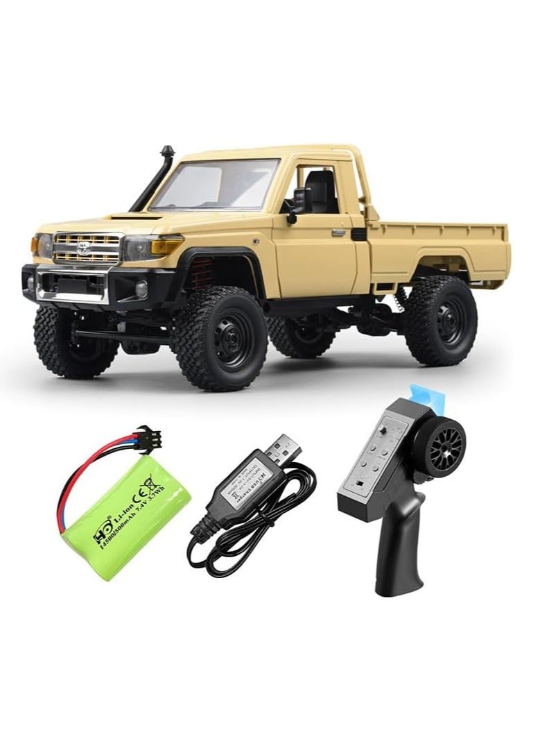 مايتويز Mytoys 1/12 RC Crawler, Remote Control Pickup Car 4WD Land Cruiser Off Road for Adults with Proportional Throttle Steering 280 Brushed Motor All Terrain Remote Control Car RTR with Headlights  - Image 1