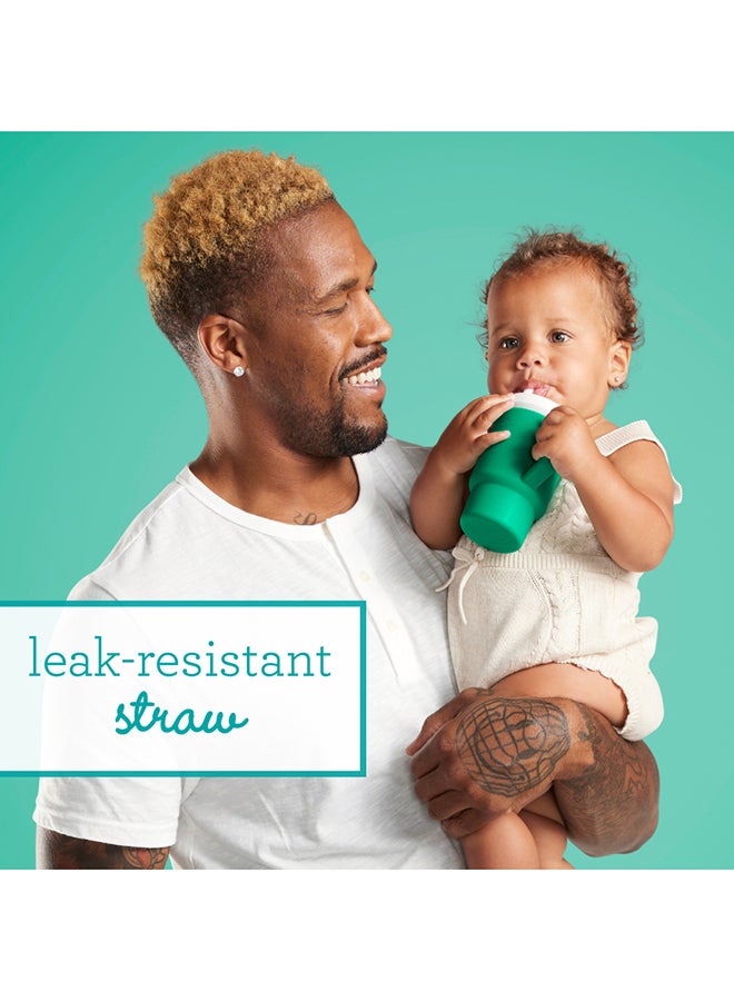 infantino My 1st Tumbler – Adorable Miniature Tumbler With Leak-Resistant Straw And Toddler-Friendly Handle, Encourages Hydration, 6 Months+, 9 Oz, Alpine - Image 5