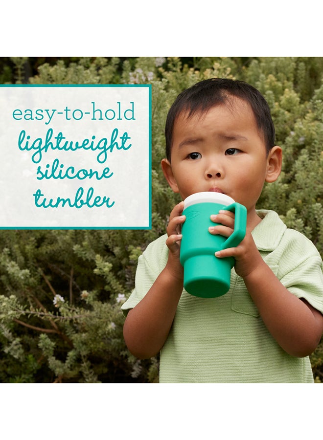 infantino My 1st Tumbler – Adorable Miniature Tumbler With Leak-Resistant Straw And Toddler-Friendly Handle, Encourages Hydration, 6 Months+, 9 Oz, Alpine - Image 4