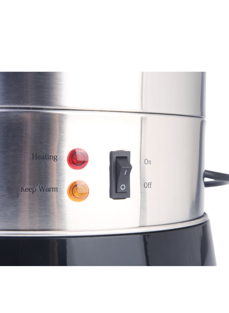 SONASHI - 15L Electric Water Boiler - Stainless Steel Double Layer Body with Water Tag | Auto & Resettable Thermostat with Indicator Light | Perfect for Outings, Office Parties and Home 1650W SEWB-15 Silver/ Black - Image 1
