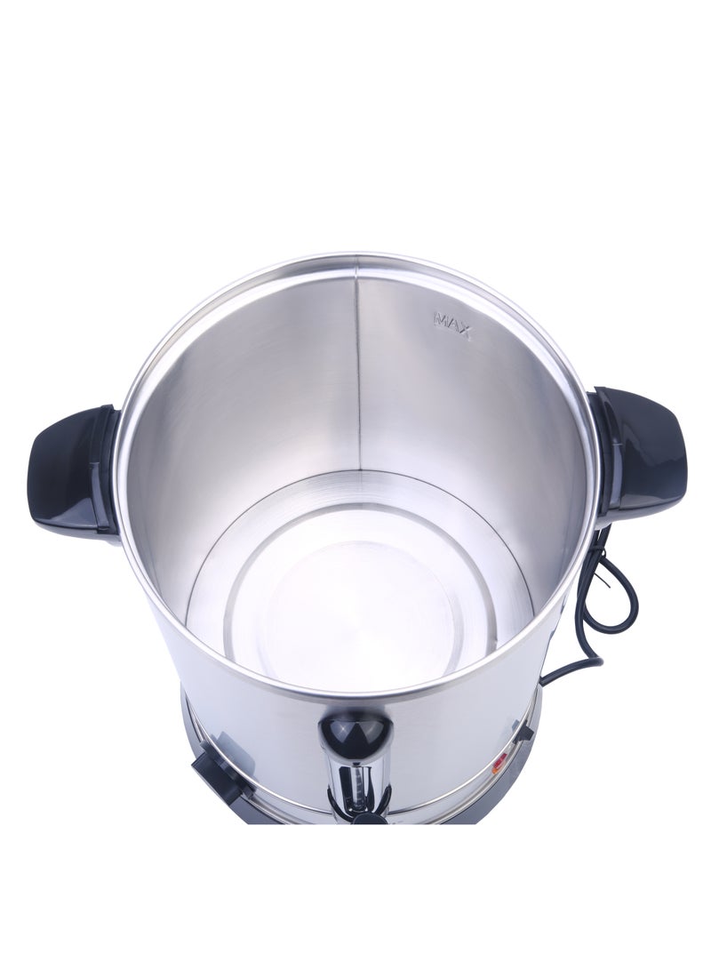 SONASHI 15L Electric Water Boiler - Stainless Steel Double Layer Body with Water Tag | Auto & Resettable Thermostat with Indicator Light | Perfect for Outings, Office Parties and Home 1650W SEWB-15 Silver/ Black  - Image 4