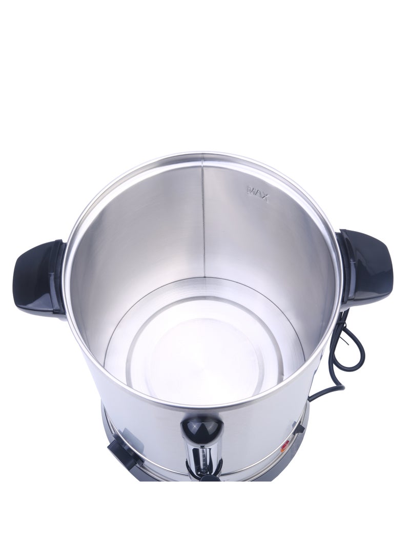 SONASHI 20L Electric Water Boiler - Stainless Steel Double Layer Body with Water Tag | Auto & Resettable Thermostat with Indicator Light | Perfect for Outings, Office Parties and Home  1650W SEWB-20 Silver/ Black  - Image 4