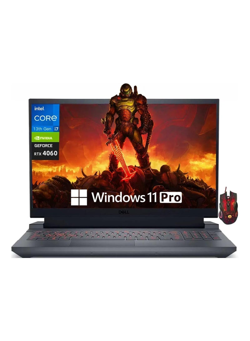 DELL - G15 5530 Gaming (Upgraded Version) Laptop With 15.6 Inch FULL HD Display, Intel Core i7-13650HX Processor/64GB DDR5 RAM/1TB SSD/8GB NVIDIA GeForce RTX 4060 Graphics/Windows 11 Home/ International International English Dark Shadow Gray - Image 1
