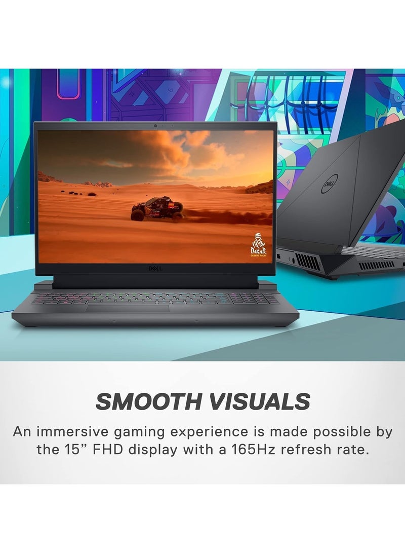 DELL - G15 5530 Gaming (Upgraded Version) Laptop With 15.6 Inch FULL HD Display, Intel Core i7-13650HX Processor/64GB DDR5 RAM/1TB SSD/8GB NVIDIA GeForce RTX 4060 Graphics/Windows 11 Home/ International International English Dark Shadow Gray - Image 1