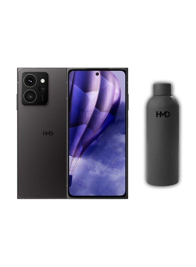 HMD - Skyline Dual SIM Twisted Black 12GB RAM 256GB 5G With HMD Water Bottle - Image 1