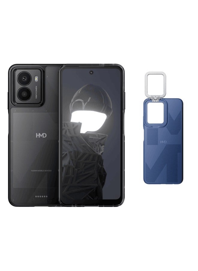أتش أم دي - Fusion Dual SIM Charcoal Black 8GB RAM 256GB 5G With Flashy Selfie Case - Image 1