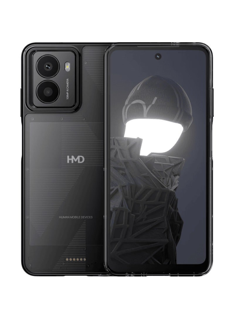 أتش أم دي - Fusion Dual SIM Charcoal Black 8GB RAM 256GB 5G With Flashy Selfie Case - Image 1