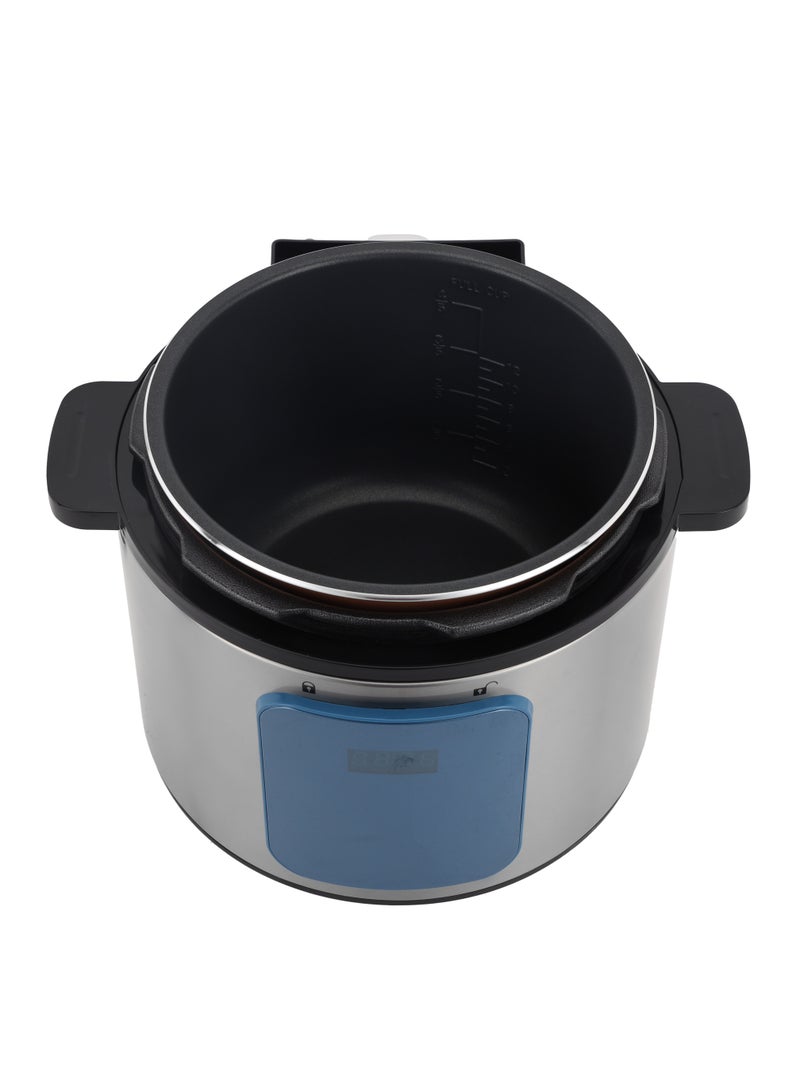جيباس 6 L Digital Multi Cooker| IMD Touch Control Panel, 12 Cooking Programs, Cook and Warm Modes| Faster Cooking and Energy Efficient | Perfect for Preparing Meat, Rice, Vegetable, etc.| 2 Years Warranty GMC35053 6 L 1000 W GMC35053 Silver & Black  - Image 3
