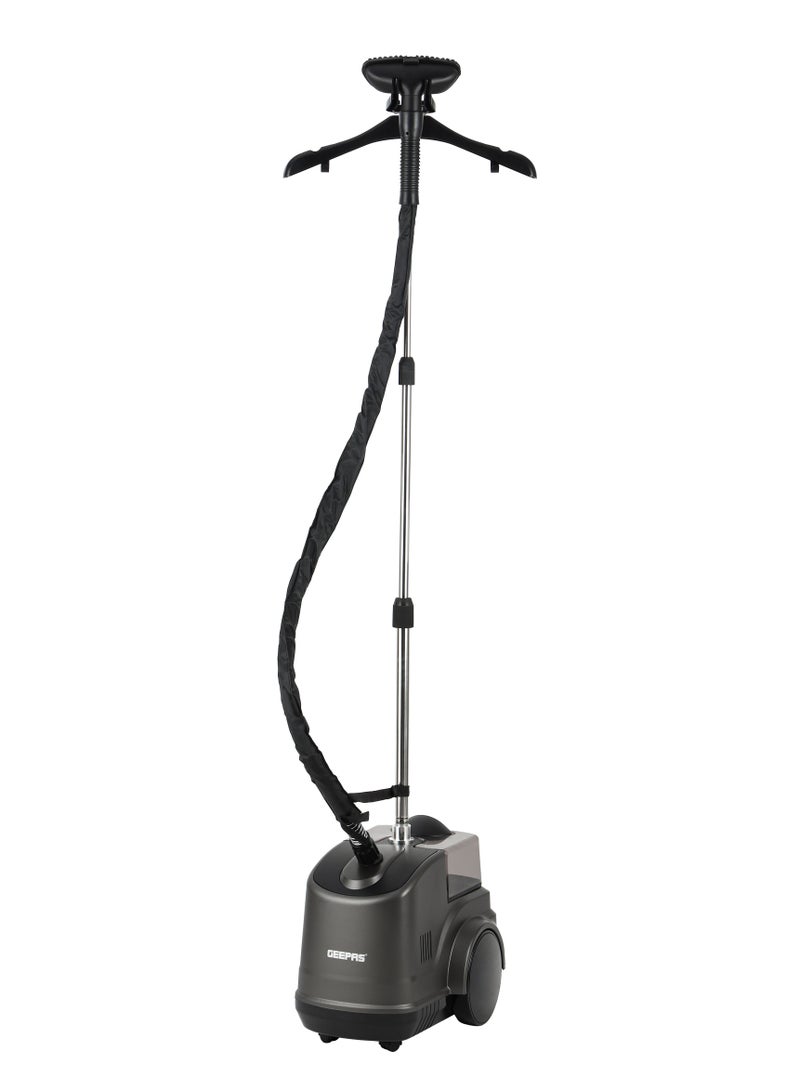 جيباس Garment Steamer 2000 W| with Hanger and Fabric Brush, 2 Speed Setting| 3 L Water Detachable Tank Capacity, Suitable for all Kinds of Fabric and Safe for Delicate Fabrics| 2 Years Warranty GGS25020 Black 3 L 2000 W GGS25020 Black  - Image 2