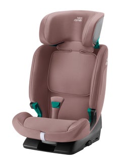 Britax Romer Evolvafix Highback Booster Car Seat - 15 Months To 12 Years, 5-Point Harness, Flip&Grow Conversion, Secureguard, Quick-Remove Cover For Comfort & Safety, Engineered In Germany - Dusty Rose  - Image 3