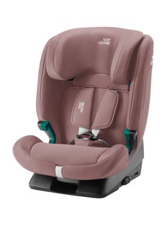 Britax Romer Evolvafix Highback Booster Car Seat - 15 Months To 12 Years, 5-Point Harness, Flip&Grow Conversion, Secureguard, Quick-Remove Cover For Comfort & Safety, Engineered In Germany - Dusty Rose  - Image 2
