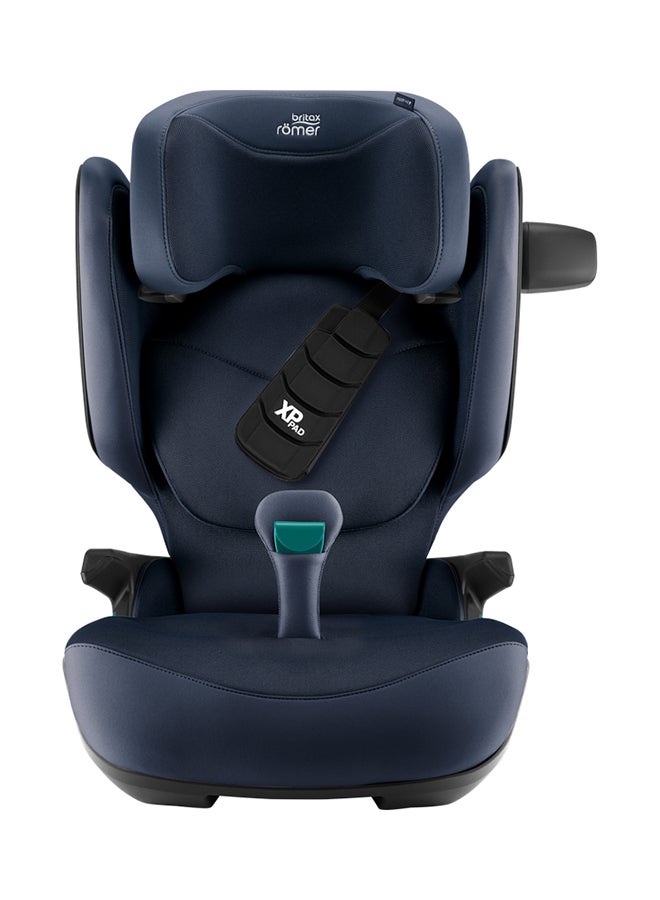 Britax Romer Kidfix Pro Highback Booster Car Seat - 3.5 Years To 12 Years, Sict, Xp-Pad, Secureguard, Comfort Headrest, Quick-Remove Washable Cover, Three Seats In A Row, Made In Germany - Night Blue  - Image 1