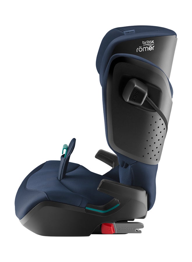 Britax Romer Kidfix Pro Highback Booster Car Seat - 3.5 Years To 12 Years, Sict, Xp-Pad, Secureguard, Comfort Headrest, Quick-Remove Washable Cover, Three Seats In A Row, Made In Germany - Night Blue  - Image 4