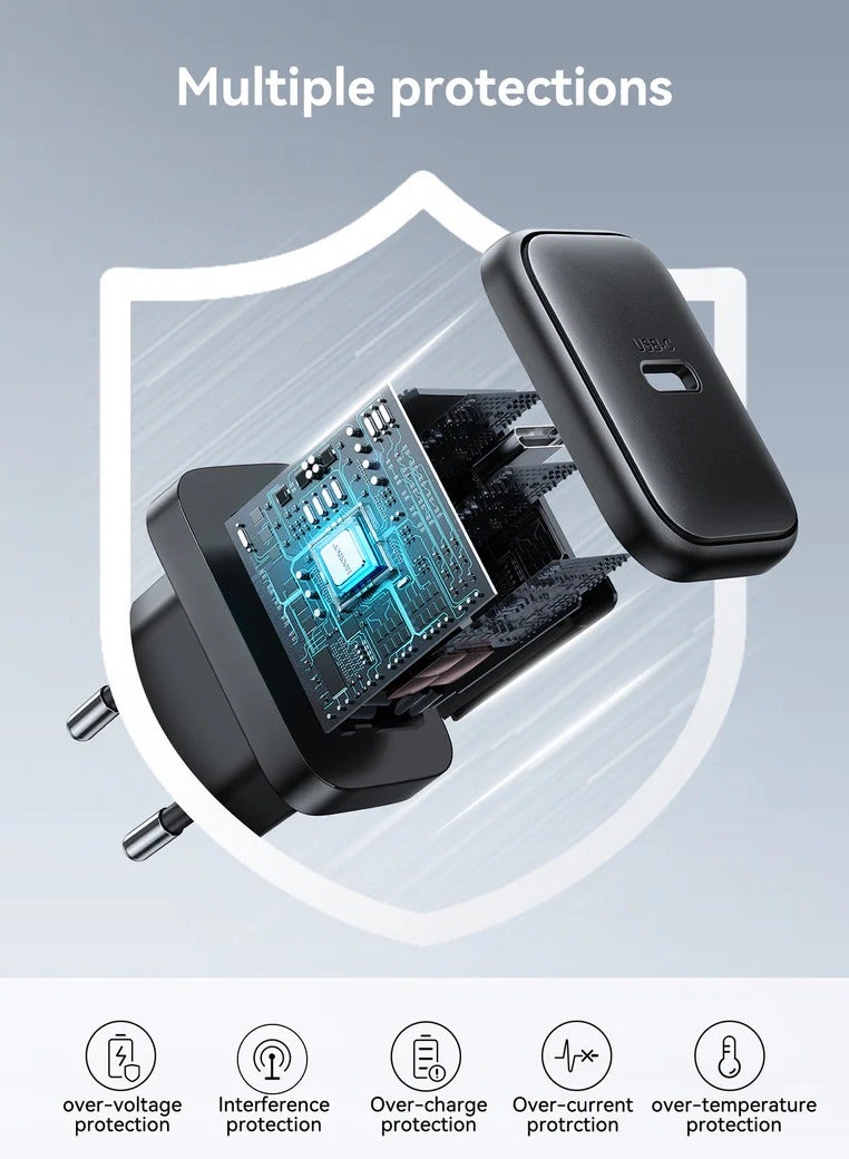 Joyroom TCF23 25W Charger with C to C Cable 1m Black - Image 5