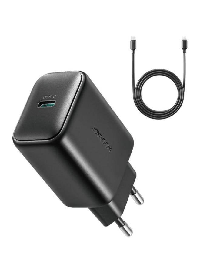 Joyroom TCF23 25W Charger with C to C Cable 1m Black - Image 1