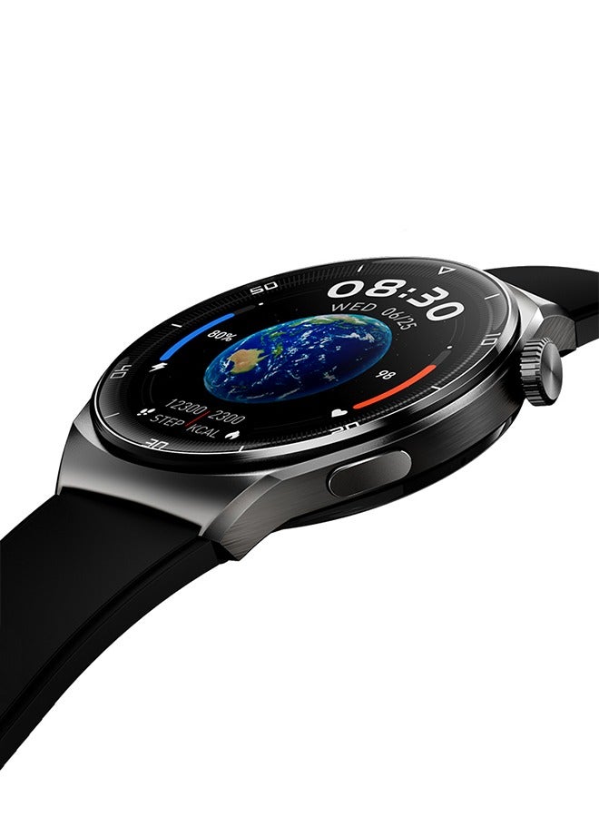QCY - 300 mAh GT2 Smart Watch With Bluetooth 5.0 Call And Messages 1.43-inch 60HZ AMOLED Display Heart SpO2 Sleep Monitor Long Battery Life Touch Control APP Black - Image 1