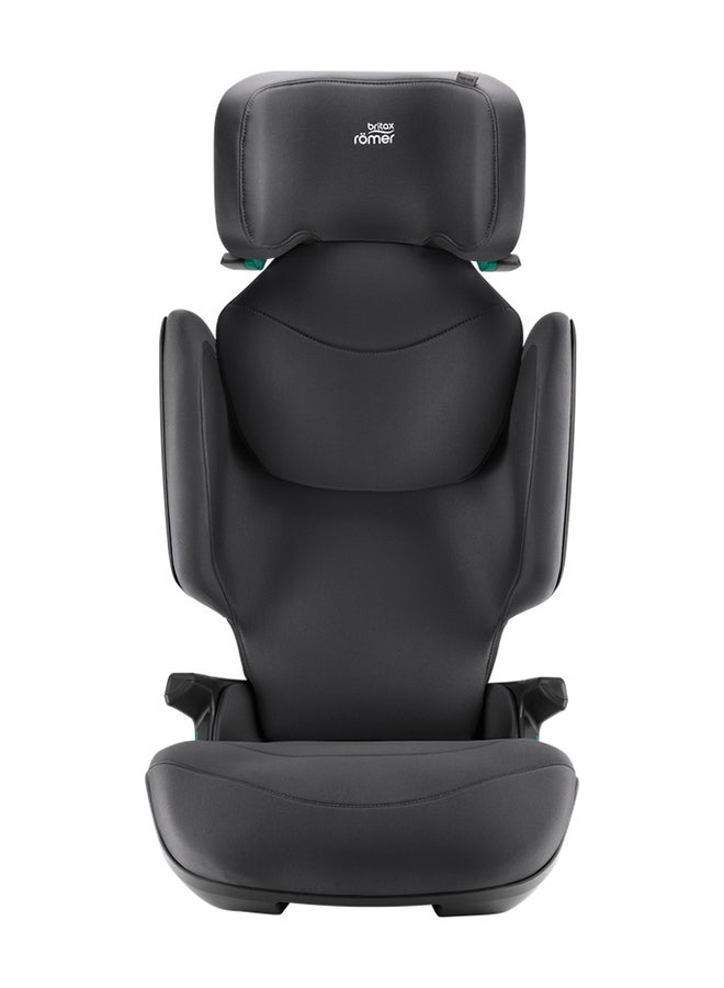 Britax Romer Kidfix Pro M Highback Booster Car Seat - 3.5 Years To 12 Years, Protective Headrest, Quick-Remove Cover, Three Seats In A Row, Made In Germany -  Midnight Grey  - Image 2