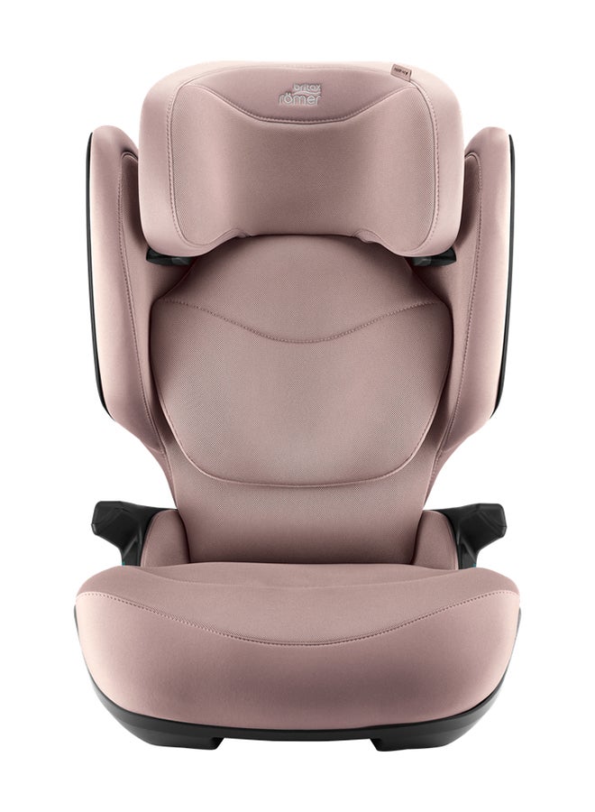 Britax Romer Kidfix Pro M Highback Booster Car Seat - 3.5 Years To 12 Years, Protective Headrest, Quick-Remove Cover, Three Seats In A Row, Made In Germany -  Dusty Rose  - Image 1