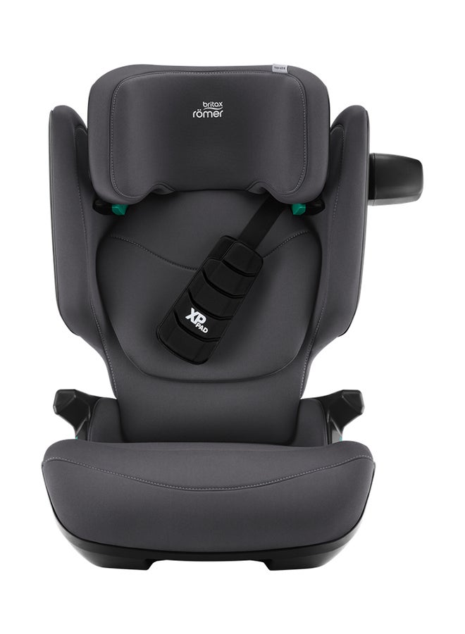 Britax Romer Kidfix Pro Highback Booster Car Seat - 3.5 Years To 12 Years, Sict, Xp-Pad, Secureguard, Comfort Headrest, Quick-Remove Washable Cover, Three Seats In A Row, Made In Germany - Midnight Grey  - Image 1