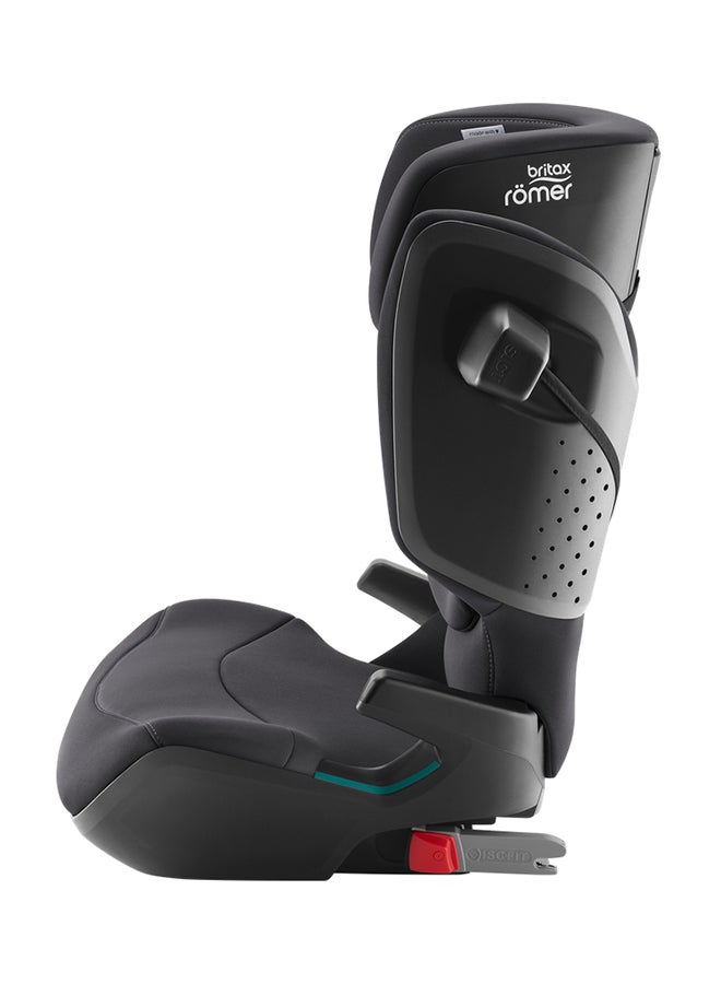 Britax Romer Kidfix Pro Highback Booster Car Seat - 3.5 Years To 12 Years, Sict, Xp-Pad, Secureguard, Comfort Headrest, Quick-Remove Washable Cover, Three Seats In A Row, Made In Germany - Midnight Grey  - Image 4