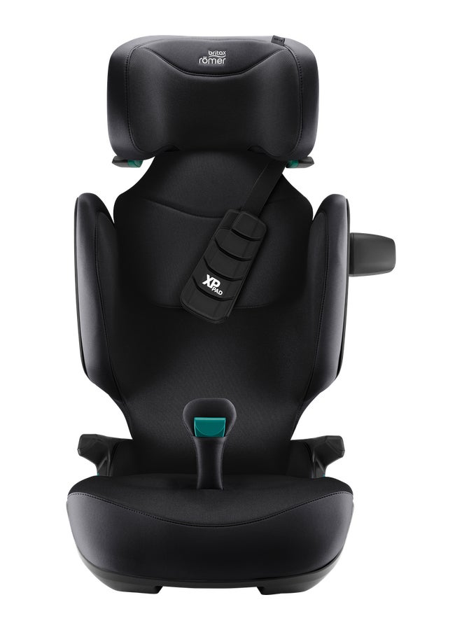Britax Romer Kidfix Pro Highback Booster Car Seat - 3.5 Years To 12 Years, Sict, Xp-Pad, Secureguard, Comfort Headrest, Quick-Remove Washable Cover, Three Seats In A Row, Made In Germany - Carbon Black  - Image 2