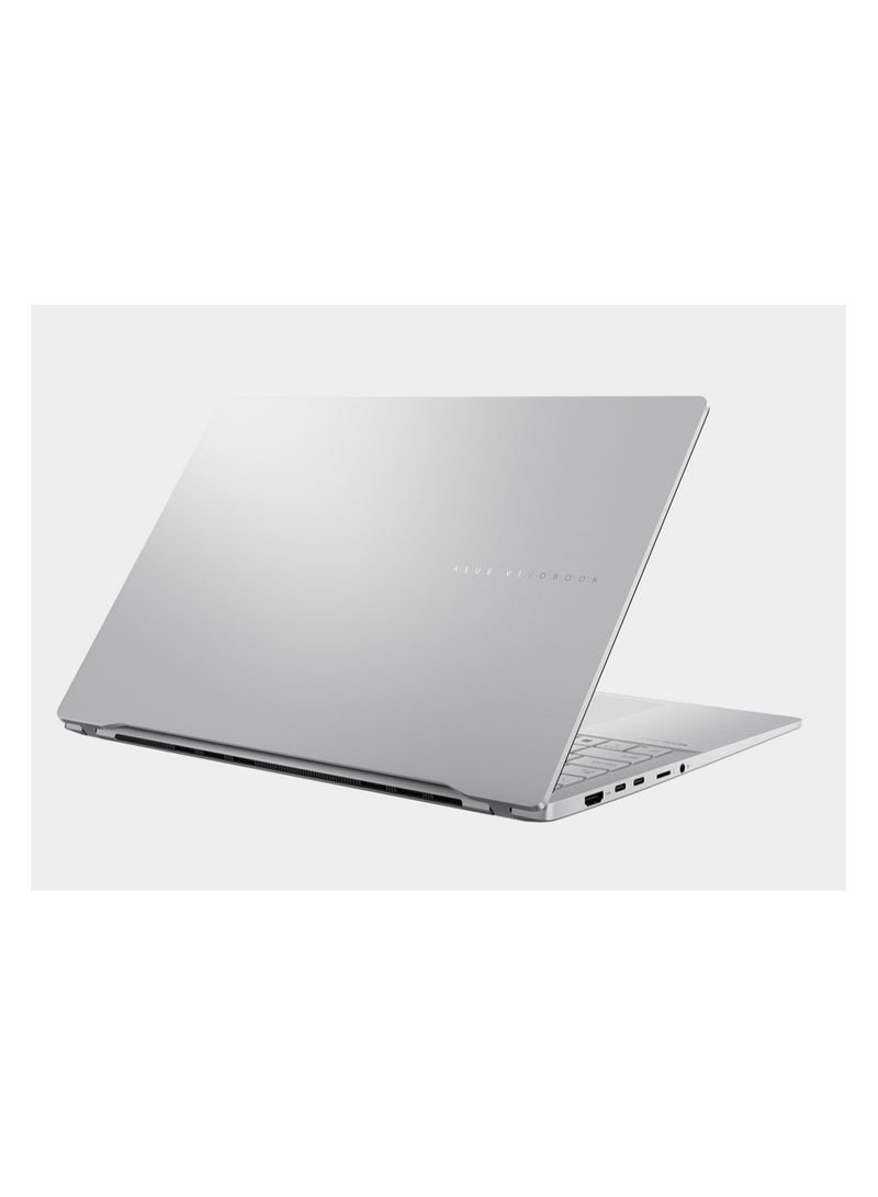 أسوس - ASUS Vivobook S 15 OLED S5507QA-MA037W Sales Model Name : S5507QA-MA037W Processor : intel core ultra 7 155H 3.4GHz memory : 16GB DDR5 on board Storage : 512GB M.2 NVMe™ SSD Brands Asus, ASUS VivoBook English/Arabic Cool Silver - Image 1