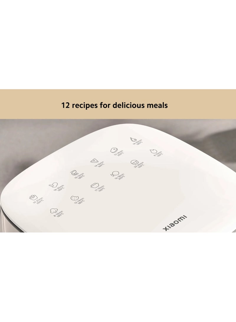 Xiaomi - Air Fryer Essential 6L | Flip-Free Cooking | 360° Heated Air Circulation | 1550W High Power | 80–200°C Wide-Range Temperature Control 6 L 1550 W MAF13 White - Image 1