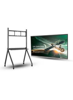 RE7503A Essential 75" 4K UHD Interactive Display with (Android/Windows) | Touchscreen with EZWrite, InstaShare, Germ-Resistant Surface, Built-in Speakers & Remote Management | Universal Adjustable Interactive Display Black