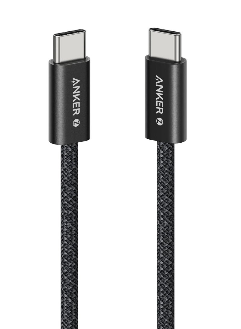 Anker Zolo USB C to USB C 240W Braided Fast Charging Cable - Black  - Image 1