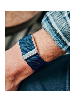 WHOOP Ultra-Soft SuperKnit Luxe Accessory Wristband 4.0 for Ultimate Comfort, Style and All-Day Wear, Compatible with 4.0 Wearable Health, Fitness & Activity Tracker, Replacement Band Only Midnight/Platinum  - Image 5