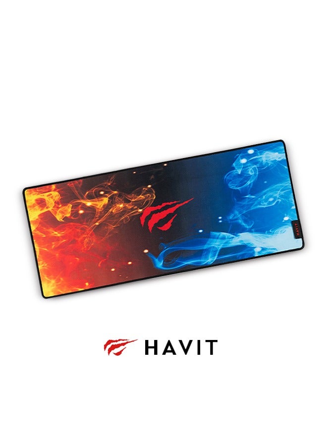 havit Portable Gaming Mouse Pad (70*30cm) ，With Non-Slip Computer Mouse Pad, Large Computer Desk Pad, Non-Slip Washable, Foldable, Suitable For Work Games - Image 3