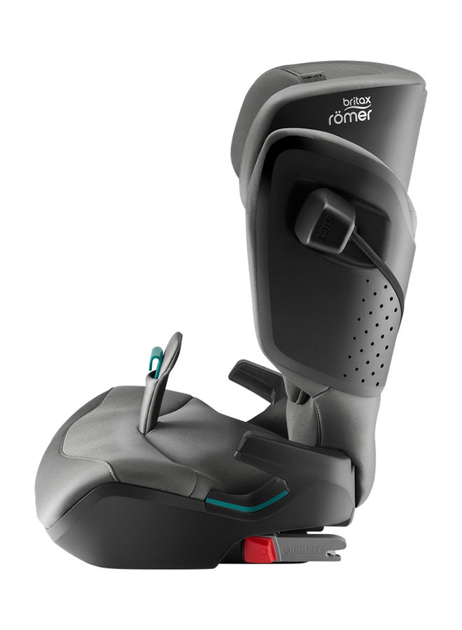 Britax Romer Kidfix Pro Highback Booster Car Seat - 3.5 Years To 12 Years, Sict, Xp-Pad, Secureguard, Comfort Headrest, Quick-Remove Washable Cover, Three Seats In A Row, Made In Germany - Mineral Grey  - Image 4