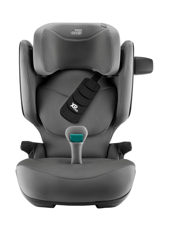 Britax Romer Kidfix Pro Highback Booster Car Seat - 3.5 Years To 12 Years, Sict, Xp-Pad, Secureguard, Comfort Headrest, Quick-Remove Washable Cover, Three Seats In A Row, Made In Germany - Mineral Grey  - Image 1