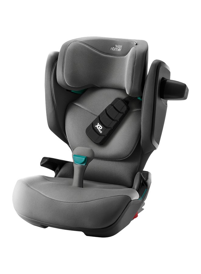 Britax Romer Kidfix Pro Highback Booster Car Seat - 3.5 Years To 12 Years, Sict, Xp-Pad, Secureguard, Comfort Headrest, Quick-Remove Washable Cover, Three Seats In A Row, Made In Germany - Mineral Grey  - Image 3