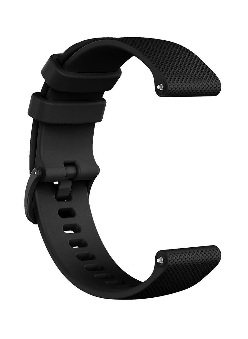 MARGOUN (For All Smartwatches 22mm) 22mm Silicone Straps Watch Band Strap for Huawei GT3 / Huawei GT3 pro/Huawei GT/Huawei GT 2 (46mm) Watch Band/Huawei Watch GT2 Pro Strap/Samsung Galaxy Watch 46mm / Galaxy Watch 3 45mm - Black - Image 2