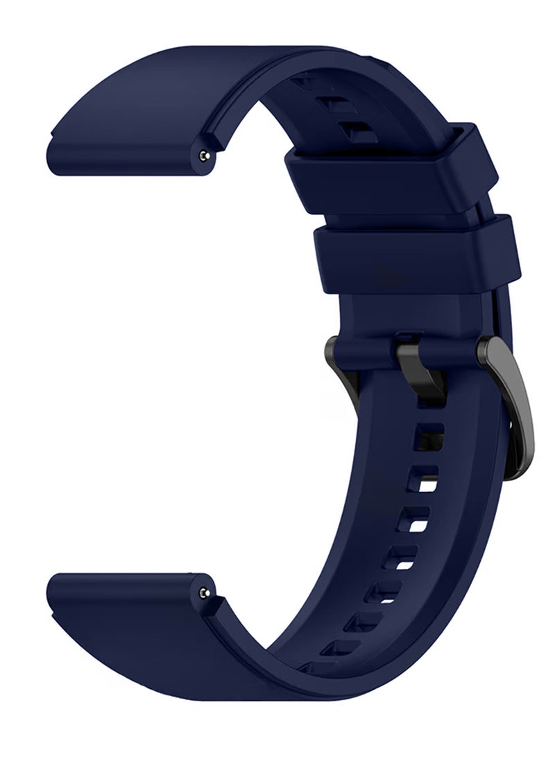 MARGOUN (For Huawei GT Series) 22mm Silicone Straps Watch Band Strap for Huawei GT3 / Huawei GT3 pro/Huawei GT/Huawei GT 2 (46mm) Watch Band/Huawei Watch GT2 Pro Strap/Samsung Galaxy Watch 46mm / Galaxy Watch 3 45mm - Navy Blue - Image 1