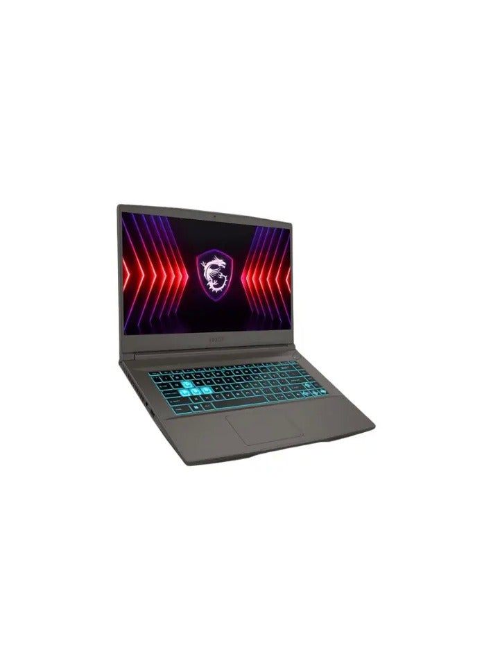 MSI MSI THIN 15 B13UCX-2491-LAKE I7 13620H-512GB SSD-16GB-RTX2050 4GB-15.6 FHD 144HZ-DOS-GRAY English/Arabic Cosmos Gray  - Image 2