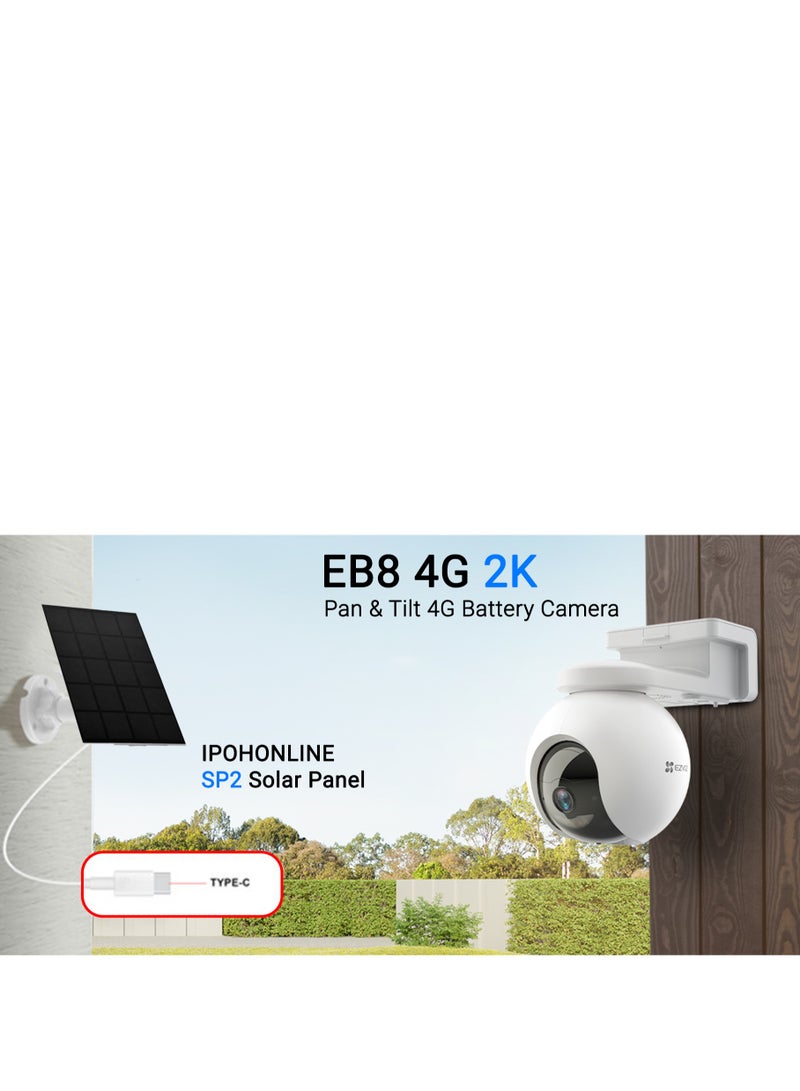 إيزفيز - EB8 4G Camera & Solar Panel - Image 1