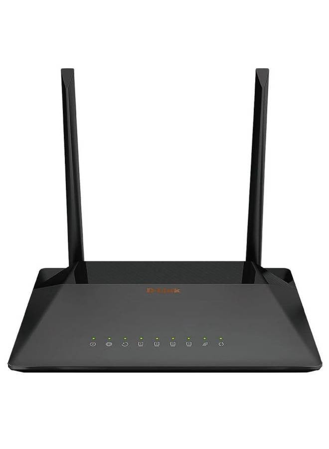 دي لينك D-Link Wireless N300 VDSL2/ADSL2+ Modem Router Black  - Image 1