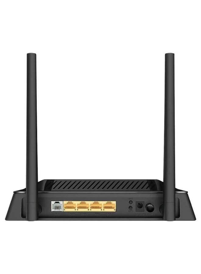 دي لينك D-Link Wireless N300 VDSL2/ADSL2+ Modem Router Black  - Image 3