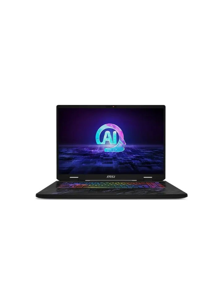 MSI MSI-PULSE 17 AI C1VGKG-072-INTEL CORE ULTRA 9 185H-1TB SSD-16GB-RTX4070 8GB-17QHD 240HZ-WIN11 English/Arabic Black  - Image 1