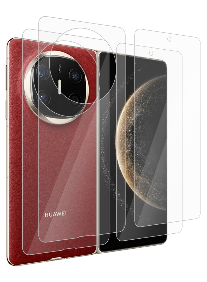 MARGOUN (for Huawei Mate X6 ) 2Packs Premium Screen Protector and Back Glass Full 3 in 1 Coverage Clear - Image 2