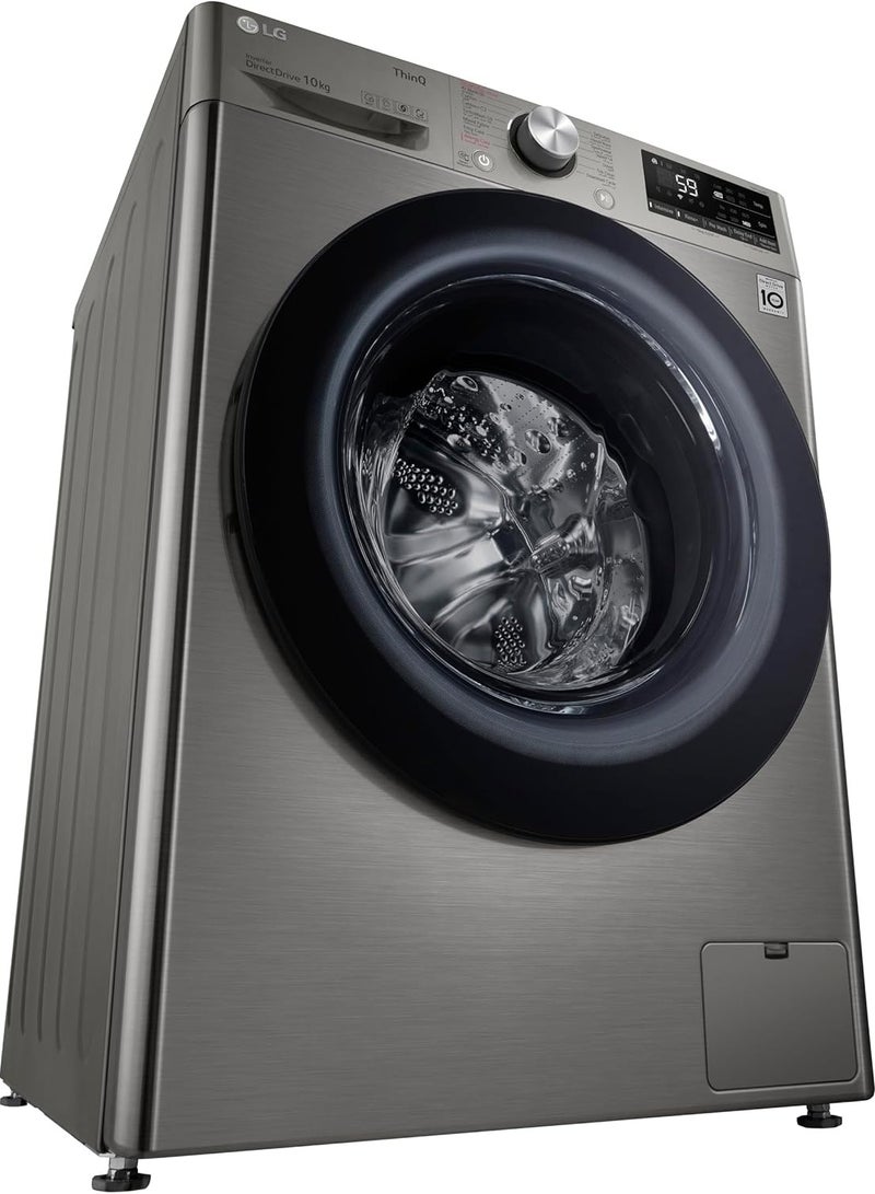LG - LG 10KG Vivace Washing Machine, With AI Wash, AIDD technology F4Y5RYGYPV - Image 1