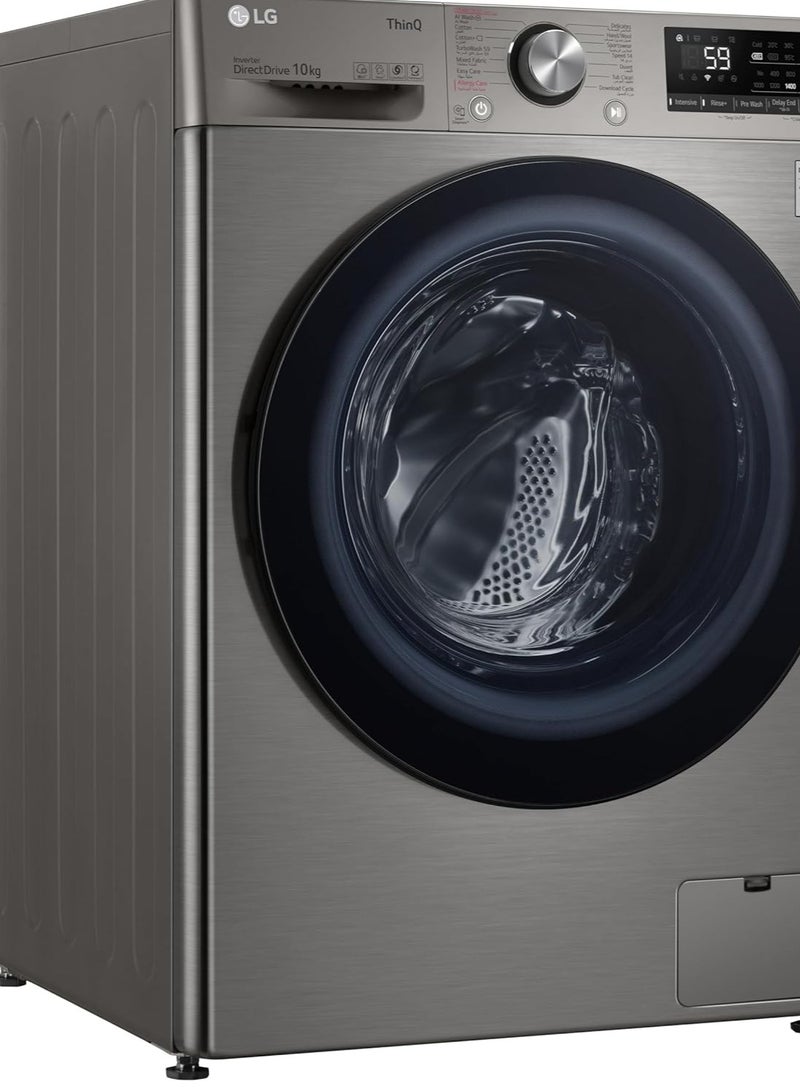 LG - LG 10KG Vivace Washing Machine, With AI Wash, AIDD technology F4Y5RYGYPV - Image 1