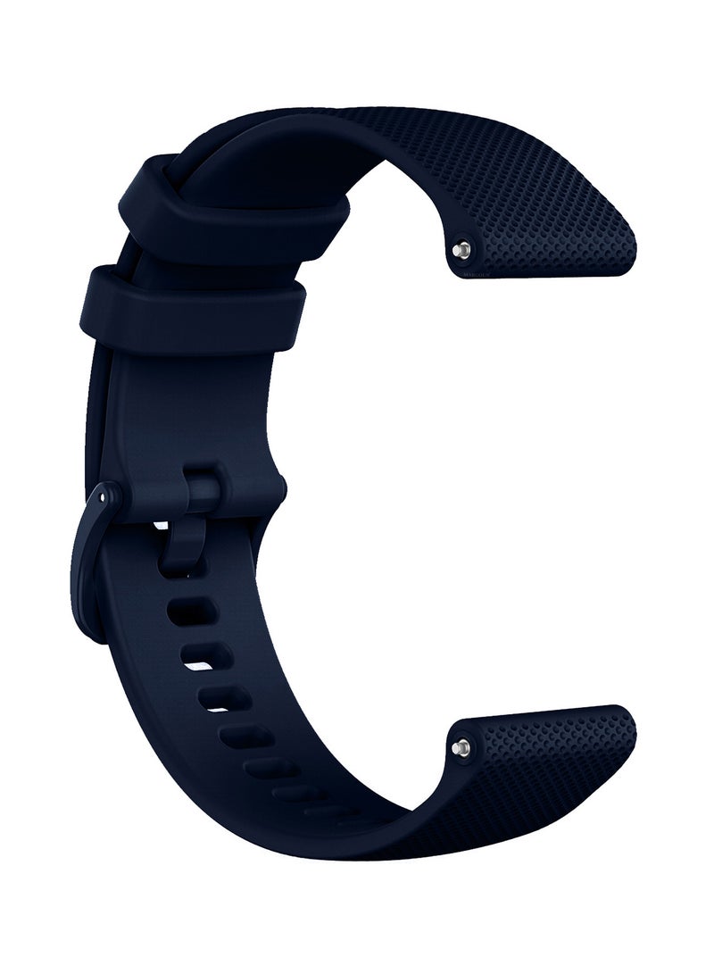 MARGOUN (For All Smartwatches 22mm) 22mm Silicone Straps Watch Band Strap for Huawei GT3 / Huawei GT3 pro/Huawei GT/Huawei GT 2 (46mm) Watch Band/Huawei Watch GT2 Pro Strap/Samsung Galaxy Watch 46mm / Galaxy Watch 3 45mm - Navy Blue - Image 2