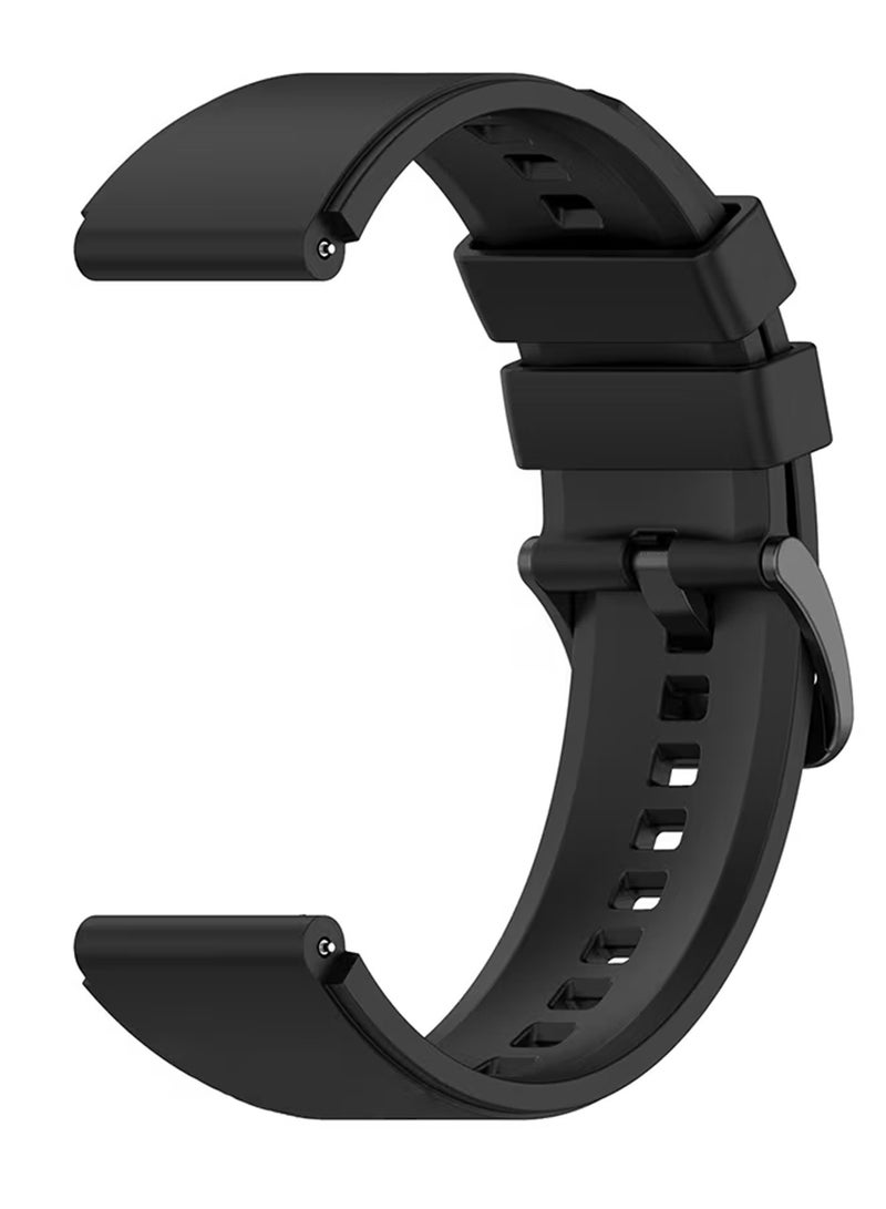 MARGOUN (For Huawei GT Series) 3Packs, 22mm Silicone Straps Watch Band Strap for Huawei GT3 / Huawei GT3 pro/Huawei GT/Huawei GT 2 (46mm) Watch Band/Huawei Watch GT2 Pro Strap/Samsung Galaxy Watch 46mm / Galaxy Watch 3 45mm - Black Grey Navy Blue  - Image 4