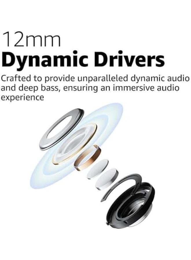شاومي - Redmi Buds 5A, Active Noise Cancelling True Wireless Earbuds, Upto 30hr Playtime, AI Powered ENC for Clear Calls, Bluetooth V5.4, Low Latency Gaming Mode with Touch Controls Black - Image 1
