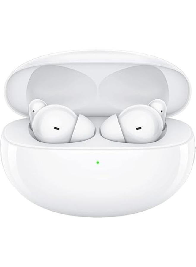 OPPO - Enco Free2 True Wireless Headphones (42 dB deep personalised active noise cancellation, triple-mic call noise cancellation, 30 hour playback time) White - Image 1