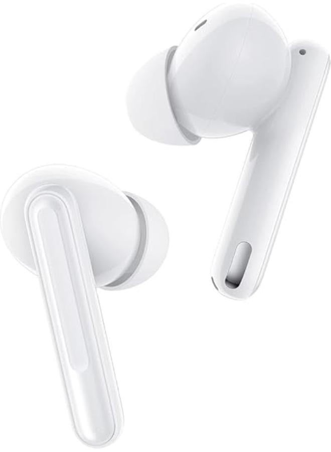 OPPO - Enco Free2 True Wireless Headphones (42 dB deep personalised active noise cancellation, triple-mic call noise cancellation, 30 hour playback time) White - Image 1